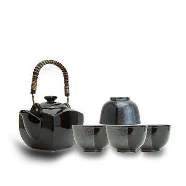 Blue Moon Black Teaset - 5 pcs