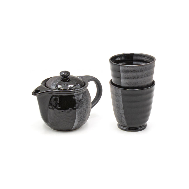 Japanese Black & Gray Teaset