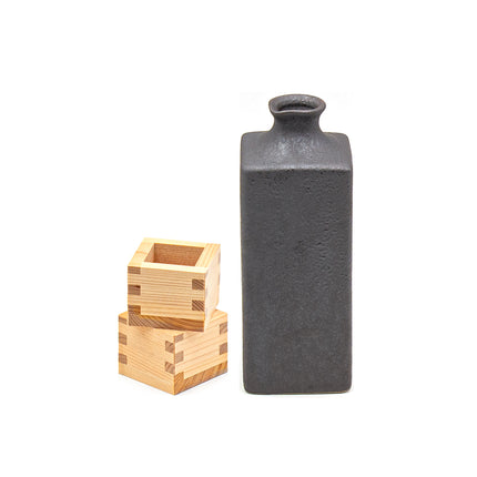 Sake Set with Wood Cup
