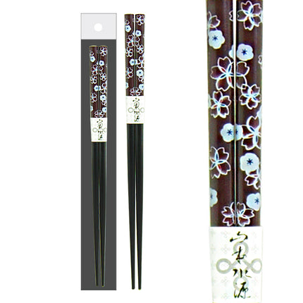 Blue Brown Floral Chopsticks