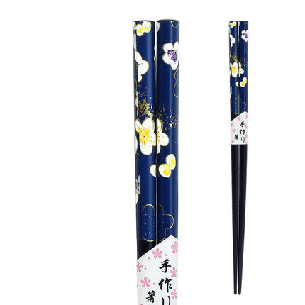 Navy Petite Blossom Chopstick 2pc Set