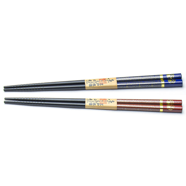 Red & Blue Chopstick Set 2 Pairs