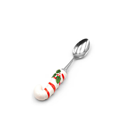 Christmas Candy Cane Dessert Spoon 4pc Set
