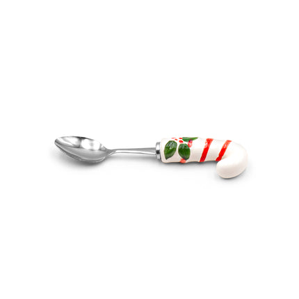 Christmas Candy Cane Dessert Spoon 4pc Set