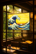 The Great Wave Off Kanagawa Art Glass Suncatcher – Merae