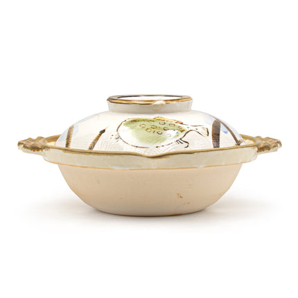 Japanese Donabe Ceramic Pot 10"D