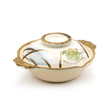 Japanese Donabe Ceramic Pot 10"D