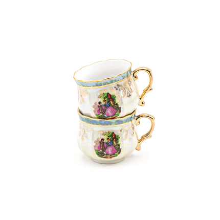 Vintage Coffee Cup Set 12PC