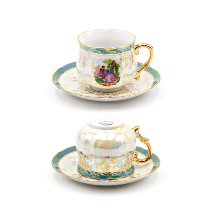 Vintage Coffee Cup Set 12PC