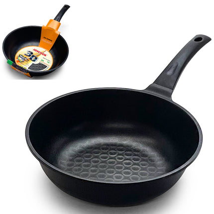 Joycook Wok Pan Cast Alumium Durastone Marble 10, 11, 12"D