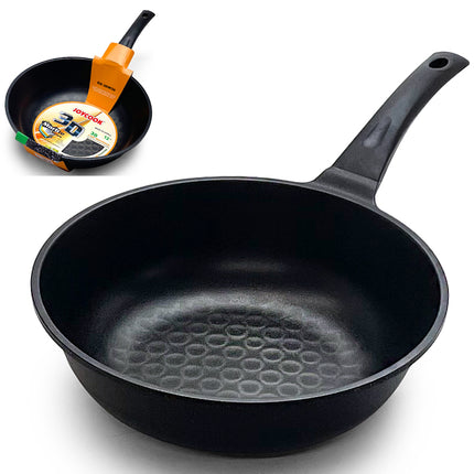 Joycook Wok Pan Cast Alumium Durastone Marble 10, 11, 12"D
