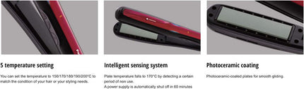 Panasonic EH-HS95-K Hair Straightener with Nanoe™ Technology