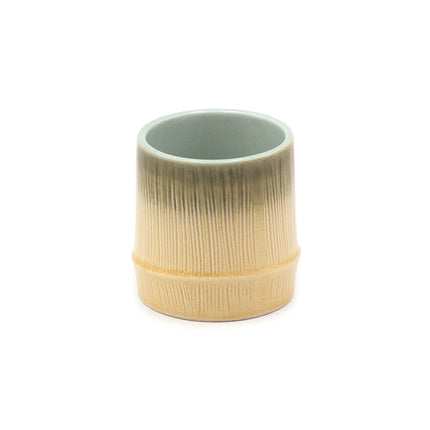 Japanese Bamboo Ceramic Cup – Gradient Glaze
