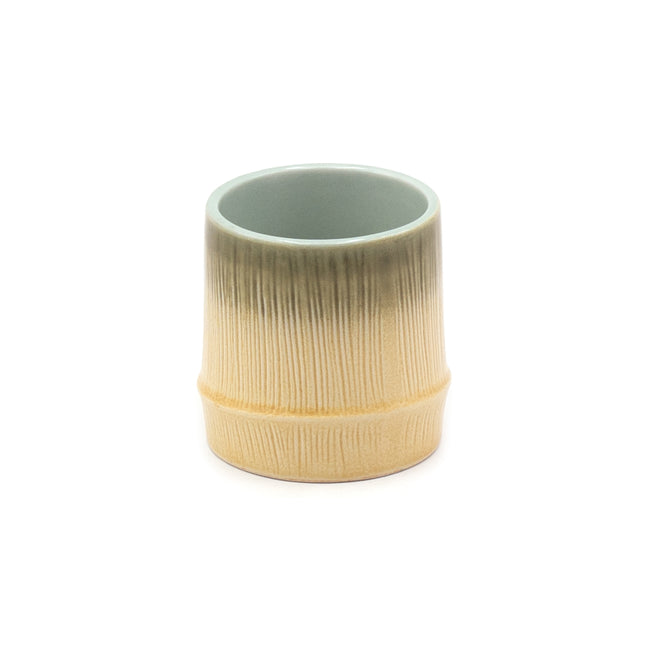 Japanese Bamboo Ceramic Cup – Gradient Glaze