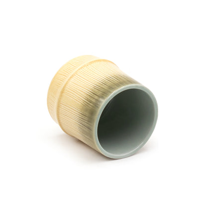 Japanese Bamboo Ceramic Cup – Gradient Glaze