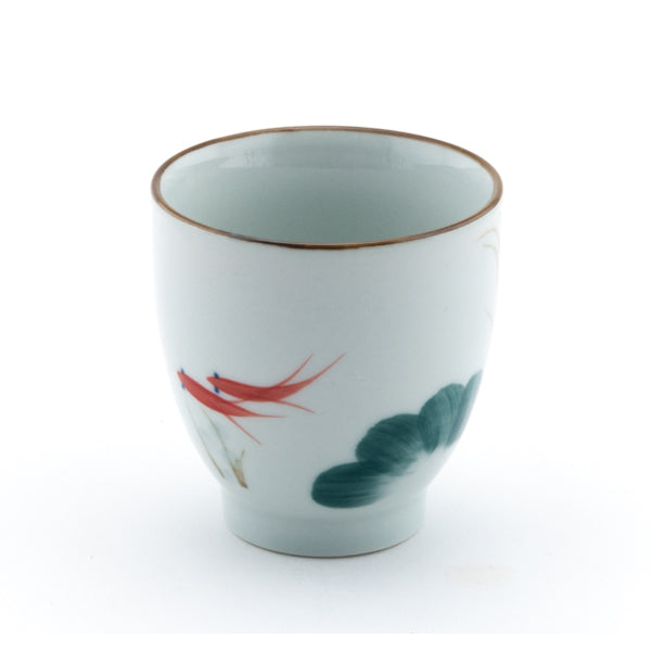 Chinese Hand Painted Fish Teacup - Set of 5