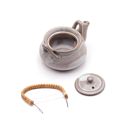 Dobin Mushi Gray Teapot Cup & Saucer Set