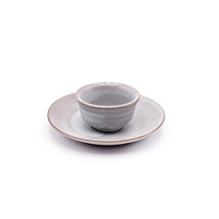 Dobin Mushi Gray Teapot Cup & Saucer Set