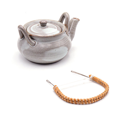 Dobin Mushi Gray Teapot Cup & Saucer Set