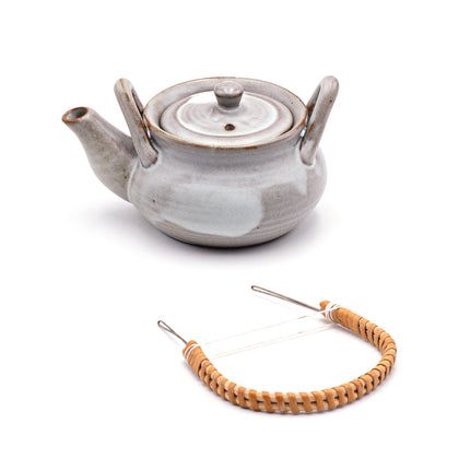 Dobin Mushi Gray Teapot Cup & Saucer Set