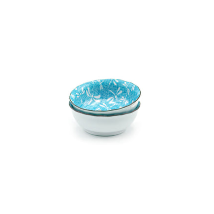 Japanese Dragonfly Sushi Plate Set for 2 - Blue