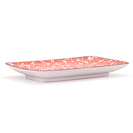 Japanese Dragonfly Sushi Plate Set for 2 - Red