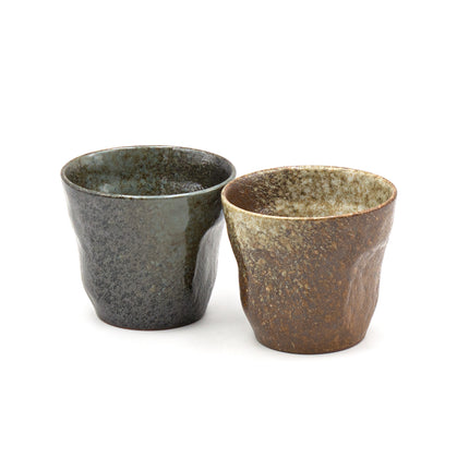 Rustic Ceramic Cups 2pc Set