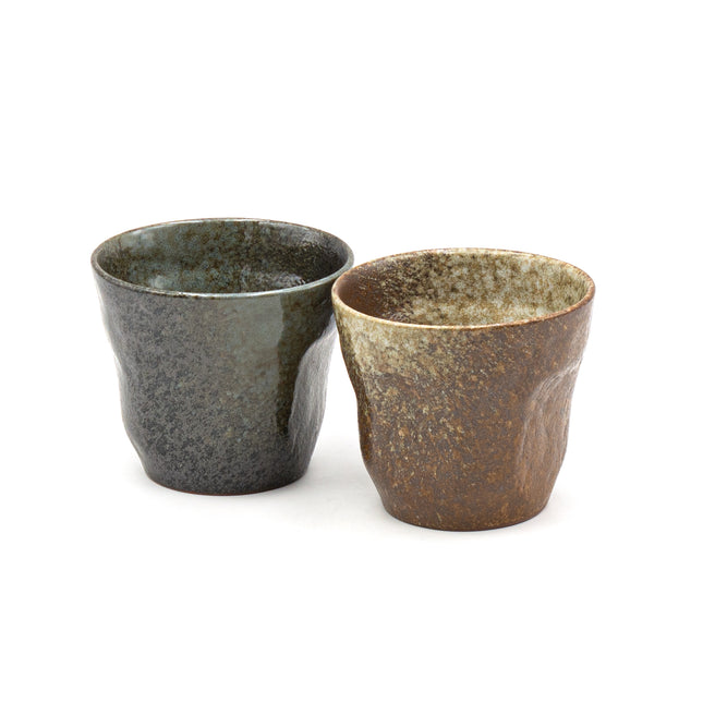 Rustic Ceramic Cups 2pc Set