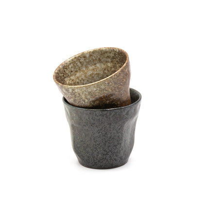 Rustic Ceramic Cups 2pc Set