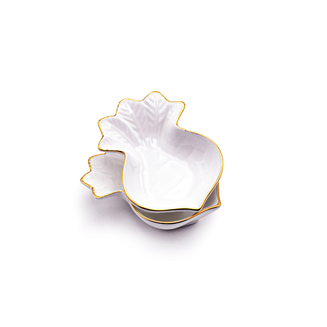 White Porcelain Radish-Shaped Bowl