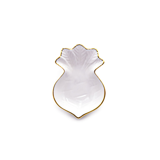 White Porcelain Radish-Shaped Bowl