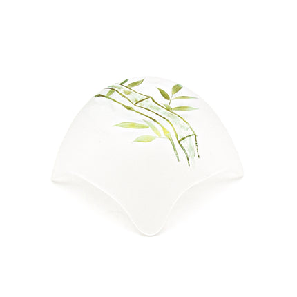 Square Glass Bowls 4PC Set - Bamboo