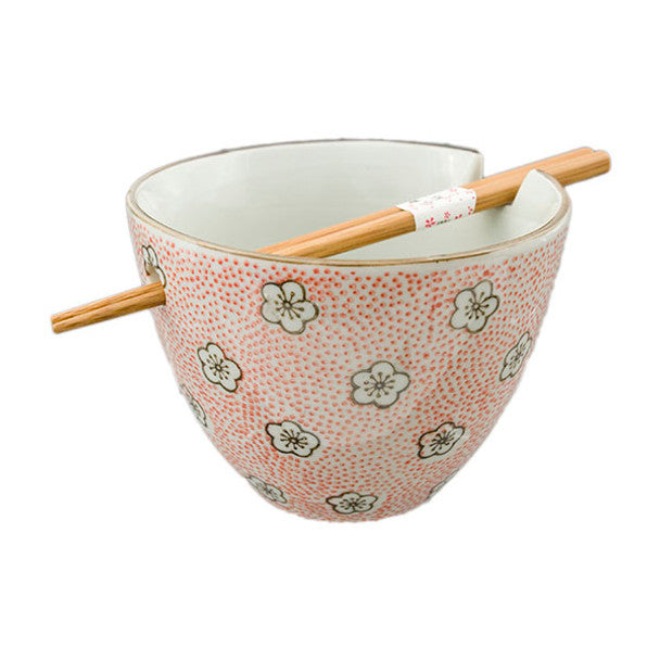 Plum Blossom Bowl with Chopstick