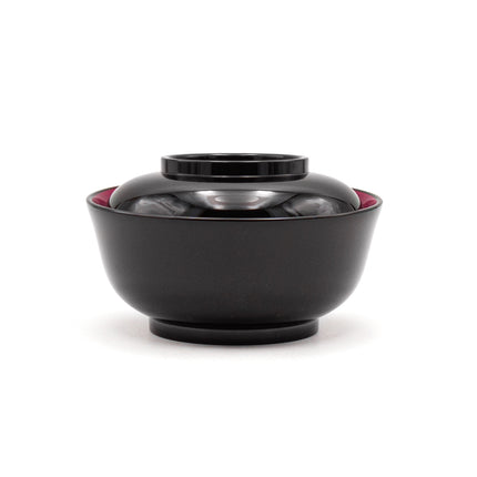 Japanese Round Laquer Bowl with Lid