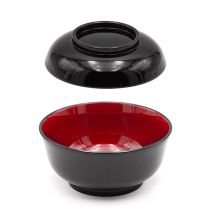 Japanese Round Laquer Bowl with Lid
