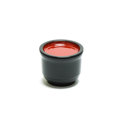Black/Red Soba Sauce Cup with Lid