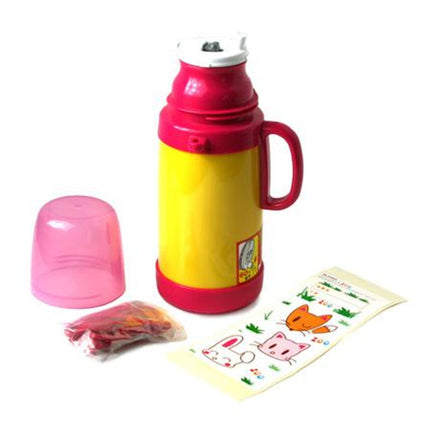 Vacuum Bottle with Custom Sticker - Pink