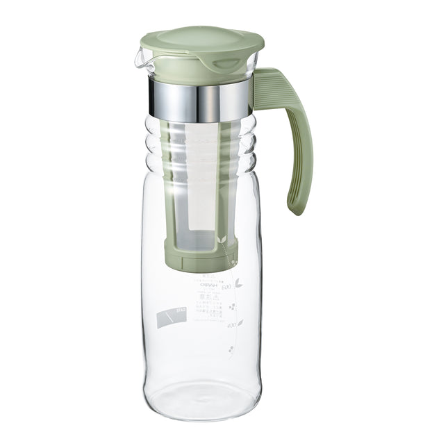 Hario Mizudashi Cold Brew Teapot with Strainer 1200ml - Smokey Green