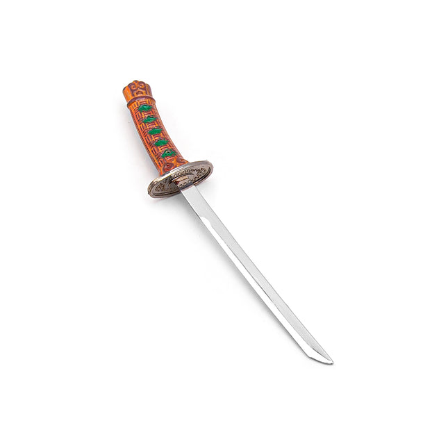 Japanese Samurai Sword Envelope Letter Opening with Stand 6.5"- Red