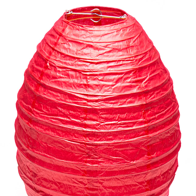 Red Paper Hanging Lantern 11.7"D x 17.75H - Set of 2