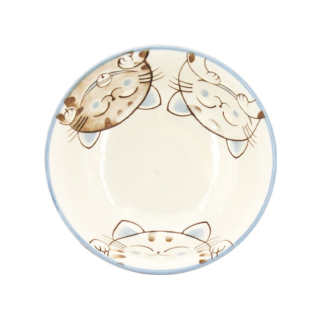 Cat Pattern Large Bowl 8"Dx3"H