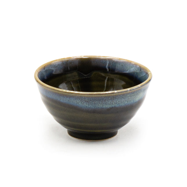 Olive Green Japanese Rice Bowl Set of 4