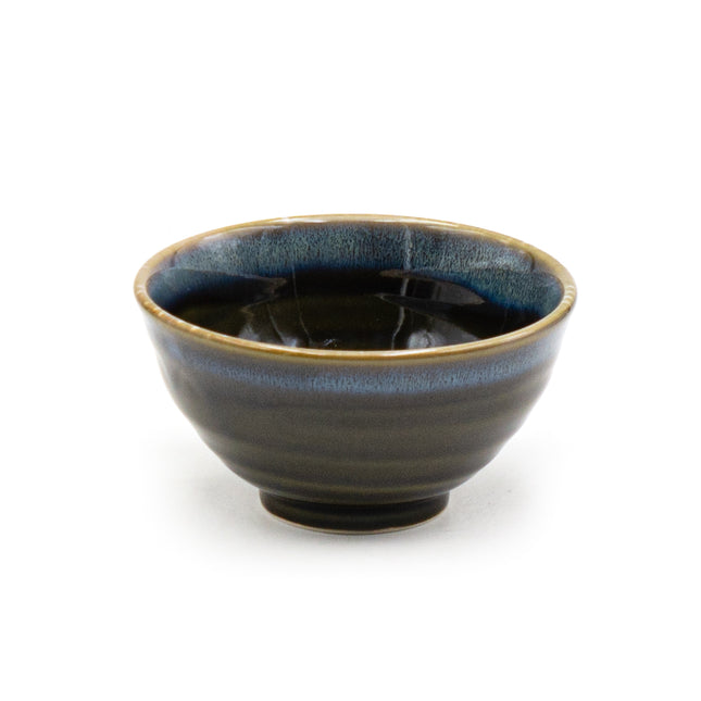 Olive Green Japanese Rice Bowl Set of 4