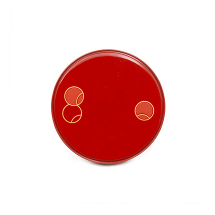 Japanese Round Lacquer Lunch Bento Box