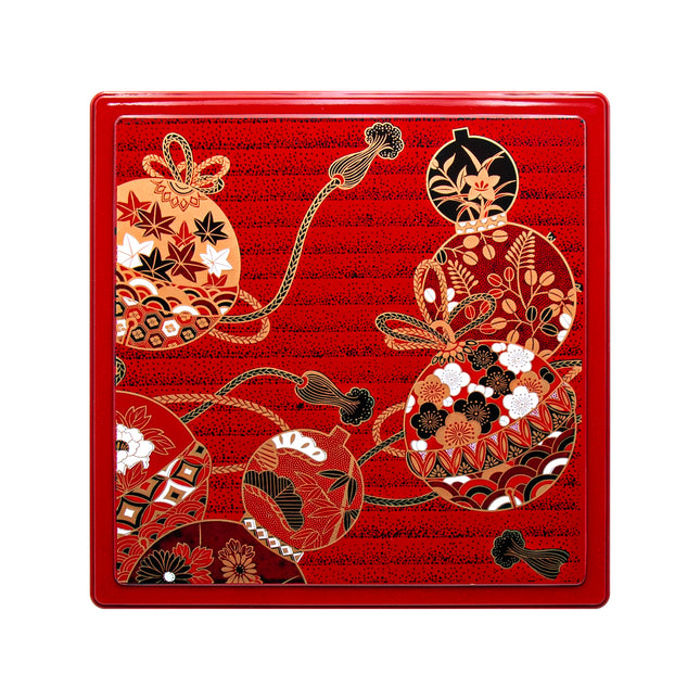 Japanese Traditional Lacquer Lunch Box - Red
