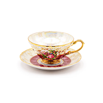 Royal Japan Medieval Couple Tea Cup Set of 6 - Multicolor