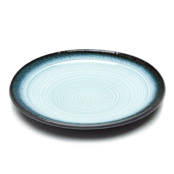 JX Blue Gradient Round Dinner Plate 10"D - Set of 5