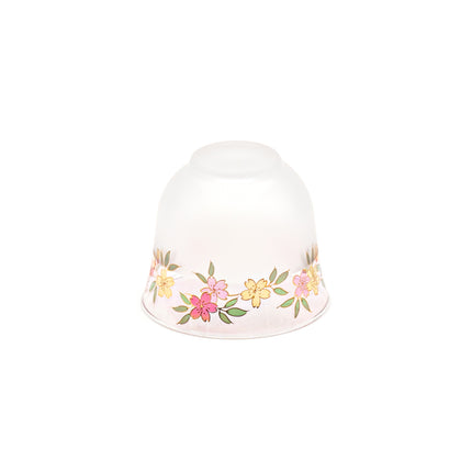 Japanese Kawamura Glass Tea Cup & Plate Set (Pink)