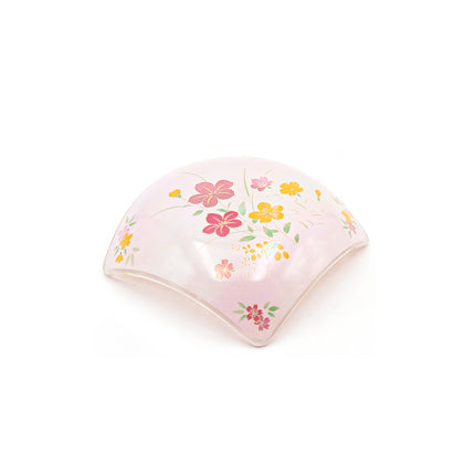 Japanese Kawamura Glass Tea Cup & Plate Set (Pink)
