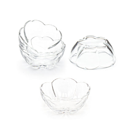 Japanese Kawamura Glass Dessert Bowl & Plate Set (Yellow)